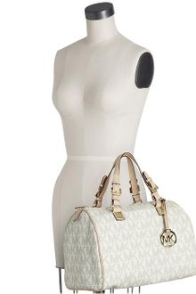 Michael by Michael Kors Grayson Large Logo Satchel - Lyst