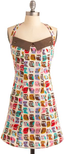 ModCloth If You Cant Stand The Hoot Apron - Lyst