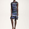 Peter Pilotto Striped Handkerchiefhem Dress in Multicolor (tiger purple) - Lyst