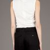 Ann Demeulemeester Sleeveless Tshirt in White - Lyst