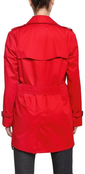 Aquascutum Techno Cotton Short Trench Coat - Lyst