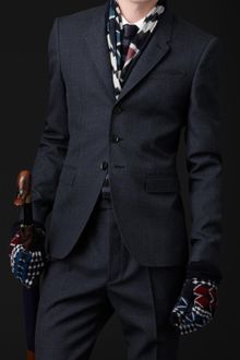 Burberry Prorsum Skinny Fit Worsted Wool Jacket - Lyst