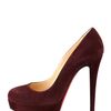 Christian Louboutin Bianca Suede Platform Pump in Red (plum) - Lyst