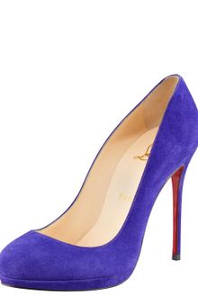 Christian Louboutin Filo Suede Platform Pump - Lyst