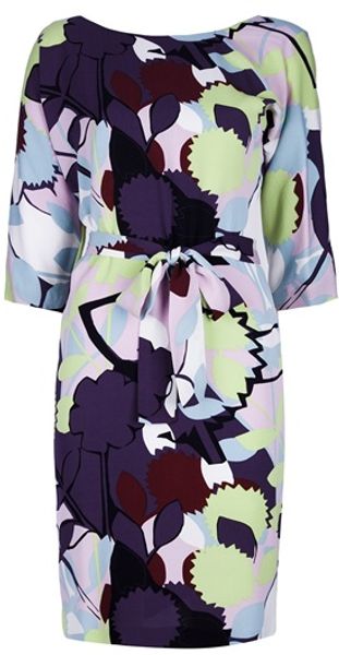 Diane Von Furstenberg Waist Tie Dress - Lyst
