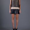 Dsquared2 Leather Blend Dress in Black - Lyst