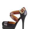 Fendi Fendista Spazzolato Crisscross Pump in Black - Lyst