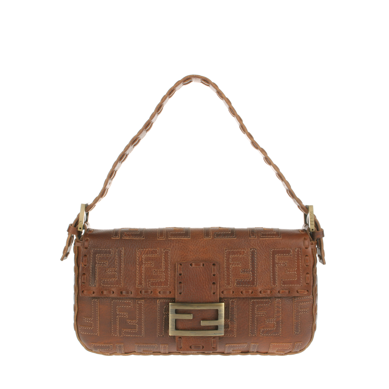 Fendi Vintage Baguette Bag in Fendi Brown Leather in Brown | Lyst