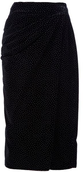 Gianni Versace Vintage Gathered Skirt - Lyst