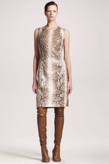 Maison Martin Margiela Python Knit Shift Dress - Lyst