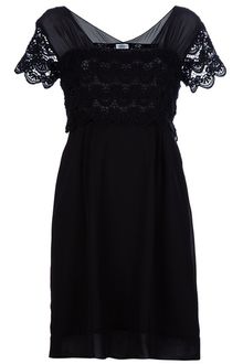 Philosophy di Alberta Ferretti Sheer Lace Panel Dress - Lyst