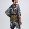 Roberto Cavalli Tie Waist Kaftan Dress in Animal - Lyst