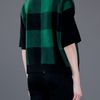 Stella Mccartney Checked Tshirt in Black (green) - Lyst