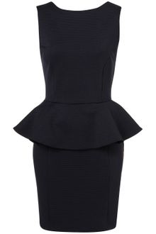 Topshop Ribbed Peplum Pencil Dress - Lyst
