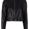Versace Quilted Leather Jacket in Black - Lyst
