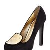 Yves Saint Laurent Metalplate Loafer Pump in Blue - Lyst