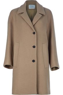 Yves Saint Laurent Long Coat - Lyst