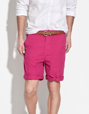 Zara Plain Bermudas - Lyst