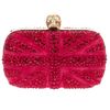 Alexander Mcqueen Crystal Studded Clutch in Red - Lyst