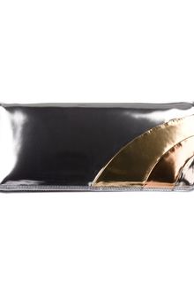 Casadei Metallic Clutch - Lyst