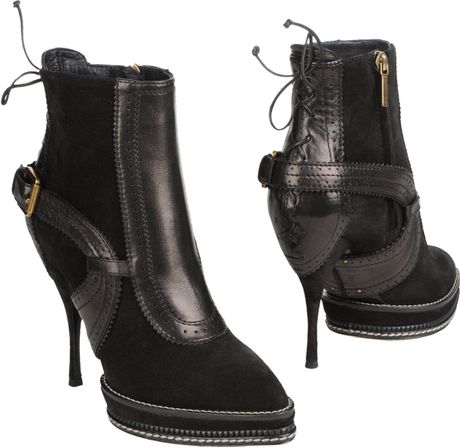 Dior Ankle Boots in Black - Lyst