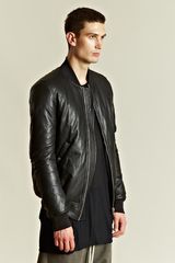 Rick Owens Rick Owens Mens Padded Woven Bomber Jacket