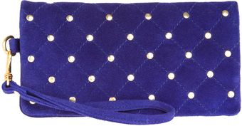Asos Leather Quilted Stud Purse - Lyst
