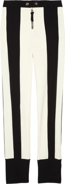 Marni Contraststripe Stretchgabardine Pants in White - Lyst