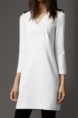 Burberry Braided Epaulette Shift Dress