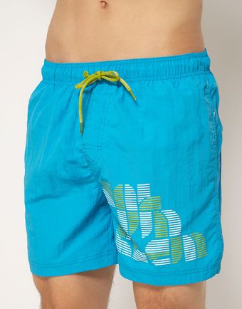 Calvin Klein Ck One Blox Print Swim Short - Lyst