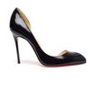 Christian Louboutin Chiarana Cutout Glossed Leather Pumps in Black - Lyst