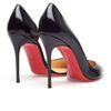 Christian Louboutin Chiarana Cutout Glossed Leather Pumps in Black - Lyst