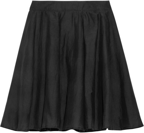 Felder Felder Alina Silk and Cottonblend Mini Skirt in Black - Lyst