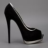 Giuseppe Zanotti Peep Toe Pump in Black - Lyst