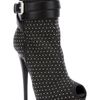 Giuseppe Zanotti Peep Toe Ankle Boot in Gray (grey) - Lyst