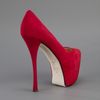 Giuseppe Zanotti Platform High Heeled Pump in Red - Lyst