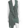 Helmut Lang Drape Front Dress in Green (sage) - Lyst