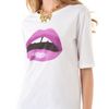 Markus Lupfer Lara Lip Tee in White - Lyst