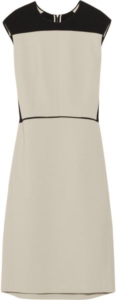 Narciso Rodriguez Serge TwoTone Wool Blend Crepe Dress in Gray - Lyst