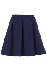 Topshop Ribbed Pleated Skirt