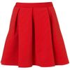 Topshop  Ribbed Pleated Skirt in Red - Lyst