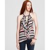 Bcbgmaxazria Top Claudia Cascade Ruffle Halter in Multicolor (bright raspberry combo) - Lyst