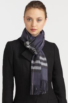 Burberry Giant Check Cashmere Scarf - Lyst