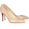 Christian Louboutin Pigalle 85 Patentleather Pumps in Beige (blush) - Lyst