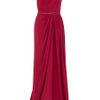 Elie Saab Gathered Front Gown in Red - Lyst