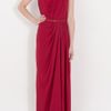 Elie Saab Gathered Front Gown in Red - Lyst