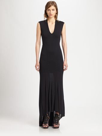 Helmut Lang Jersey Mermaid Dress - Lyst