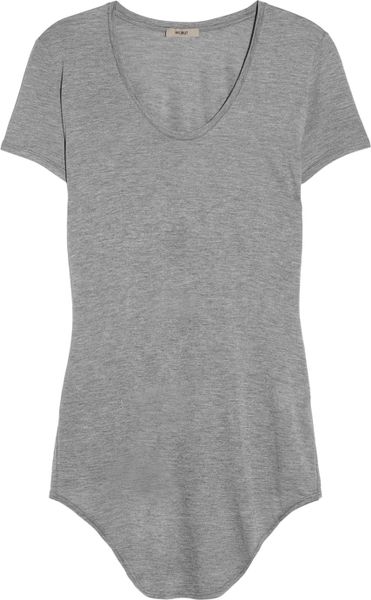 Helmut Lang Helmut Kinetic Jersey TShirt in Gray - Lyst
