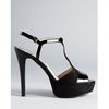Michael Kors Michael Sandals Felicia T Strap in Black - Lyst