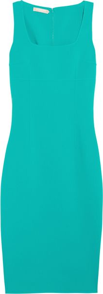 Michael Kors Stretch Woolcrepe Dress in Blue (turquoise) - Lyst